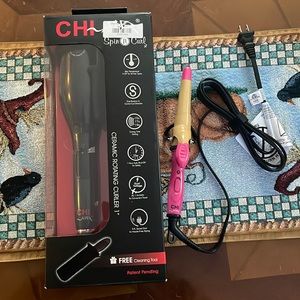Chi air ceramic spin and curl and new small curling iron.